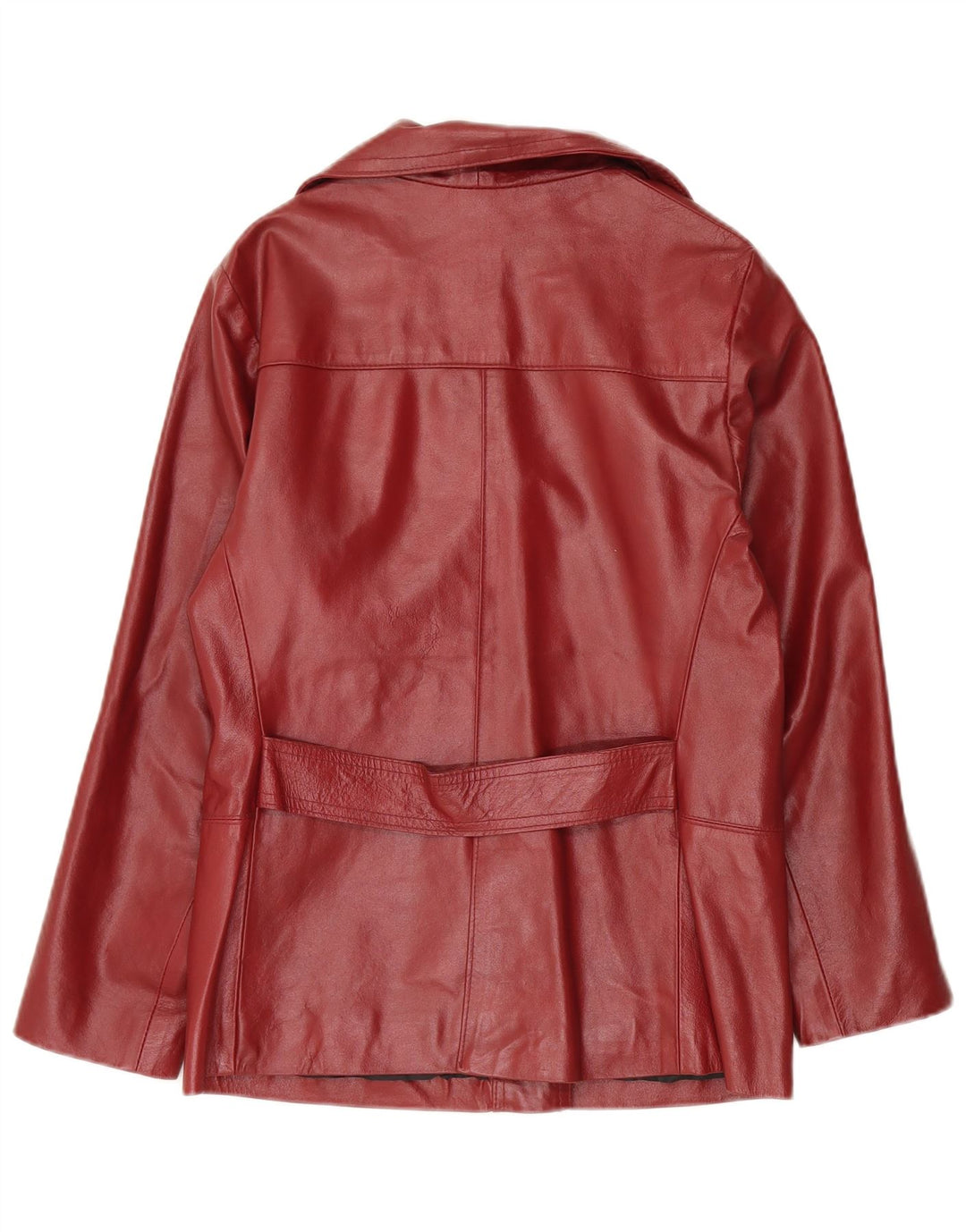 Please jachetă de piele pentru femei UK 14 Burgundy mediu