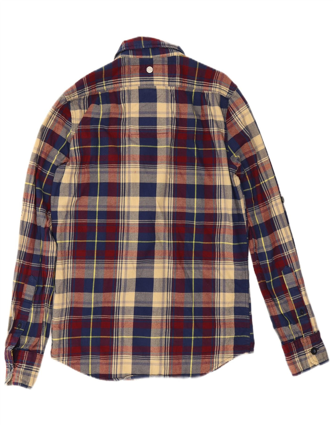 Cămașă de flanel pentru bărbați Superdry, bumbac cu carouri multicolore