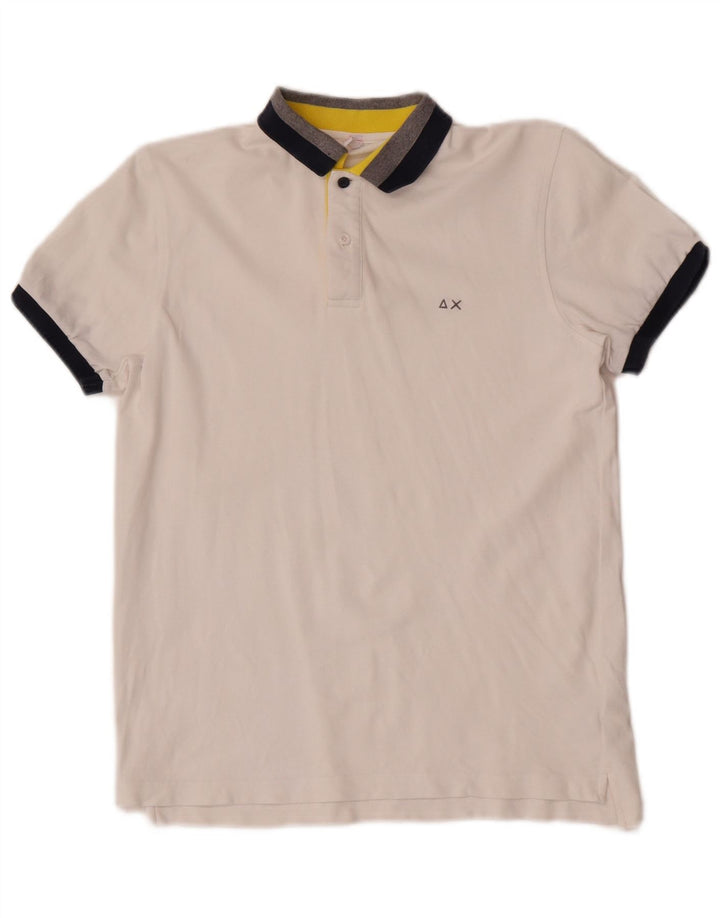 Sun68 Tricou Polo Băieți 11-12 Ani Bumbac Alb