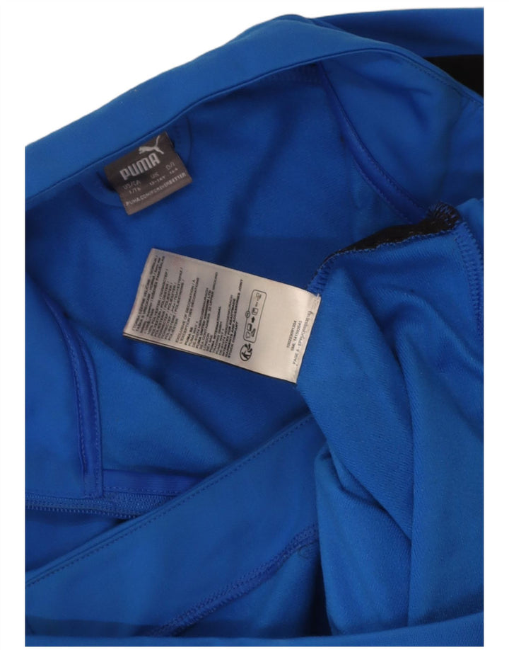 Jachetă de trening cu grafic Puma pentru băieți 13-14 ani, albastru, color block