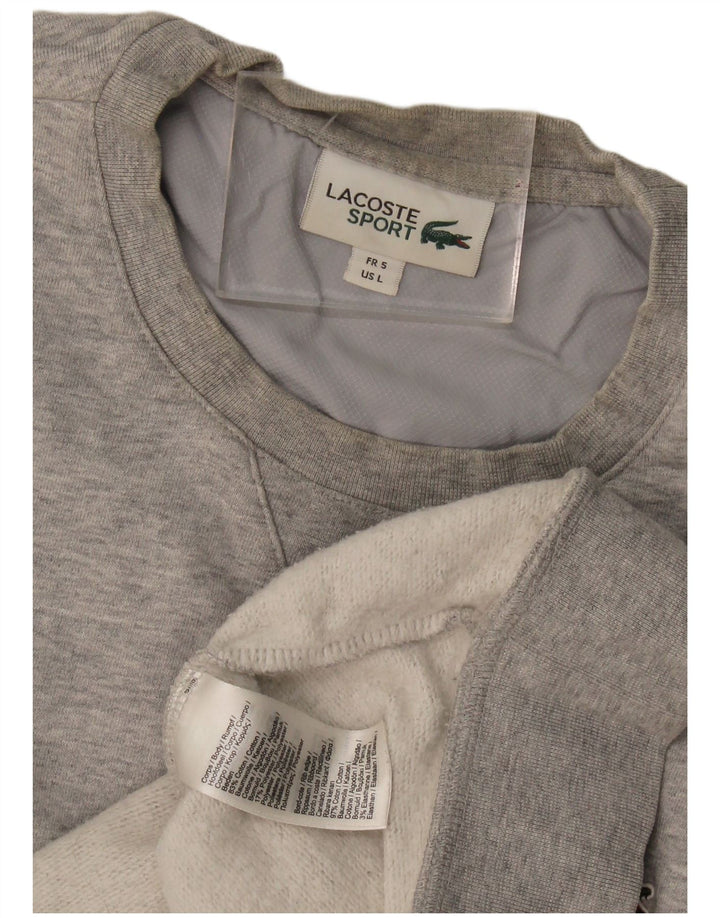 Pulover pentru bărbați Lacoste Pulover Mărimea 5 mare bumbac gri