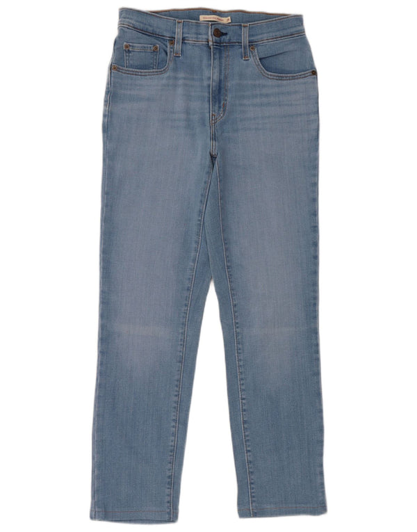 Blugi drepti cu talie mare Levi's 724 pentru femei W29 L30 bumbac albastru