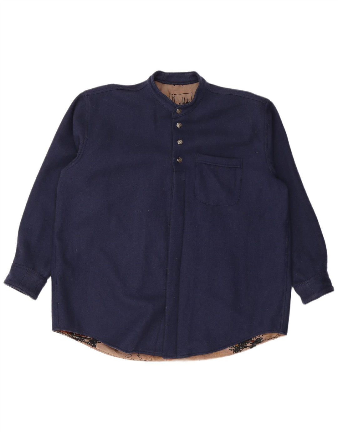 Cămașă de flanel pentru bărbați VINTAGE, 2XL, bleumarin