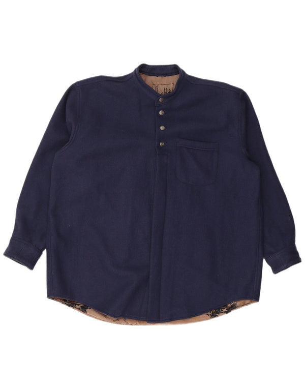 Cămașă de flanel pentru bărbați VINTAGE, 2XL, bleumarin