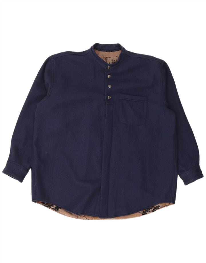 Cămașă de flanel pentru bărbați VINTAGE, 2XL, bleumarin