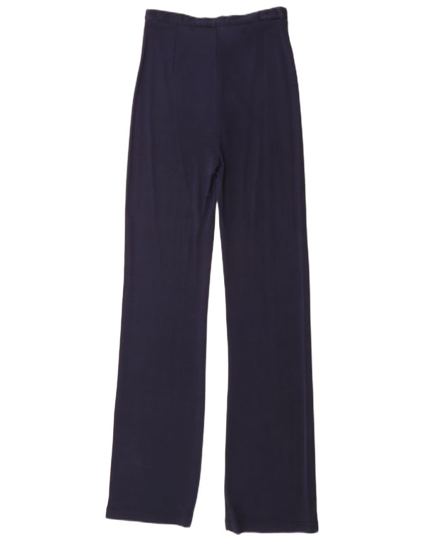 Stefanel Pantaloni Casual Femei Talie Inalta EU 38 XS W26 L33 Bleumarin