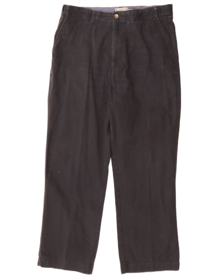 Pantaloni chino obișnuiți pentru bărbați Marks & Spencer L34 L29 Bumbac bleumarin