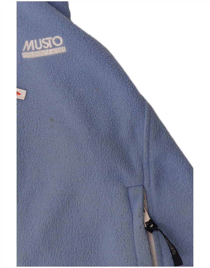 Musto pentru băieți fleece ghelot 11-12 ani, mediu albastru, poliester color bloc
