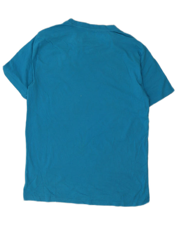 Tricou grafic pentru bărbați Hurley Top din bumbac albastru mediu