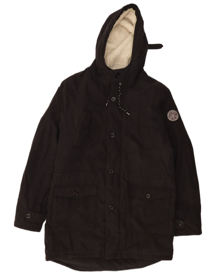 Jachetă parka cu glugă pentru bărbați Bruno Banani UK 42 XL Poliamidă neagră
