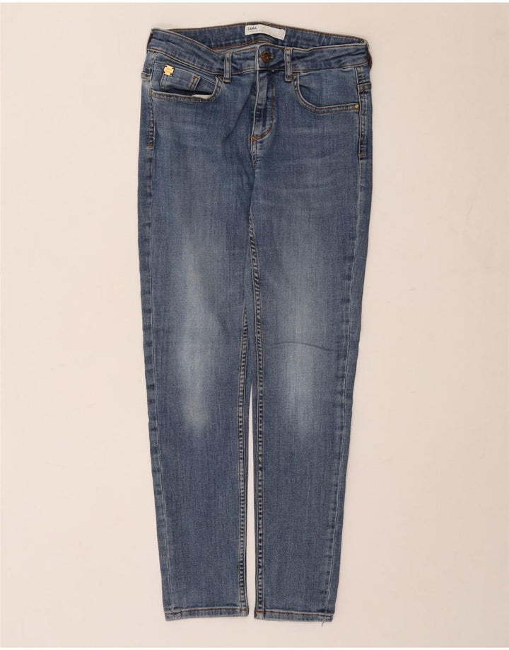 Blugi slim dama Zara EU 40 Medium W30 L29 Albastru