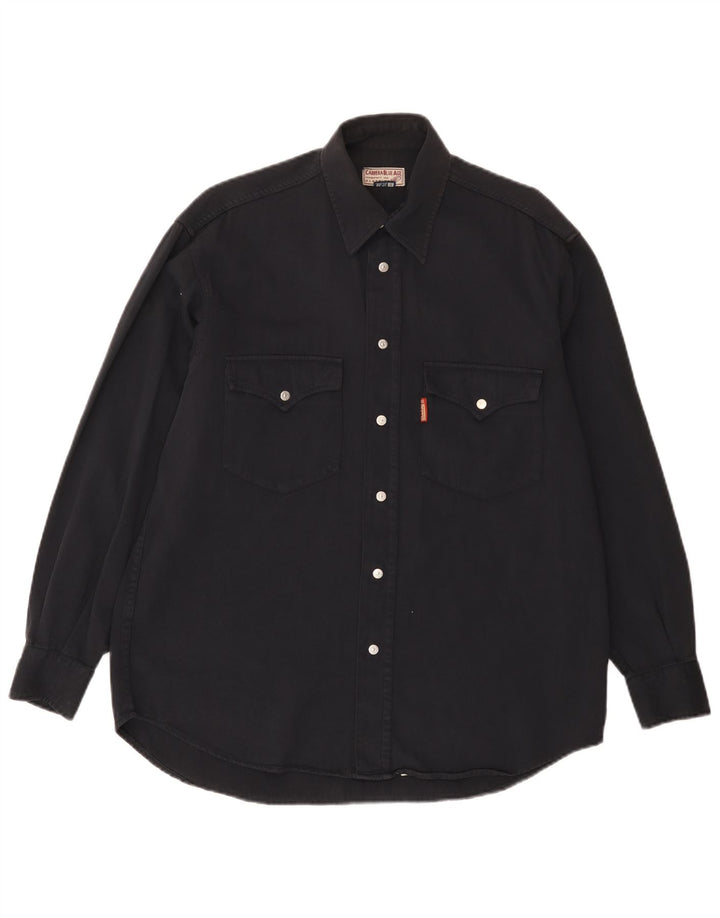 Carrera bărbați cămașă din denim Mărimea 37/38 Mic Negru