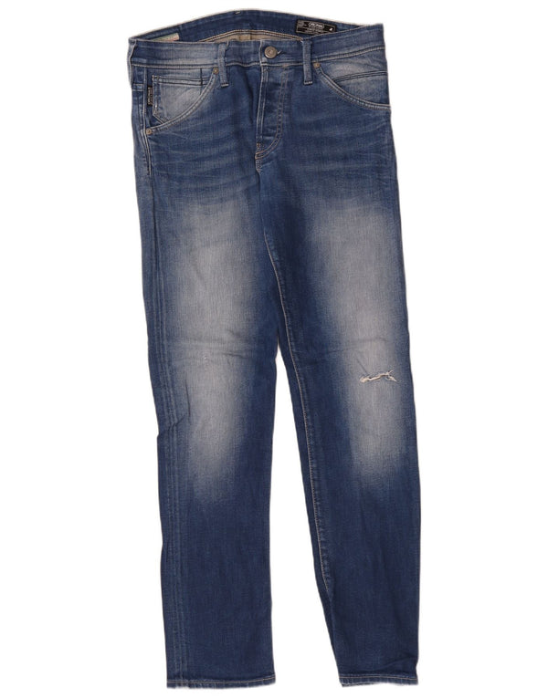 Blugi slim pentru bărbați Jack & Jones W32 L32 bumbac albastru