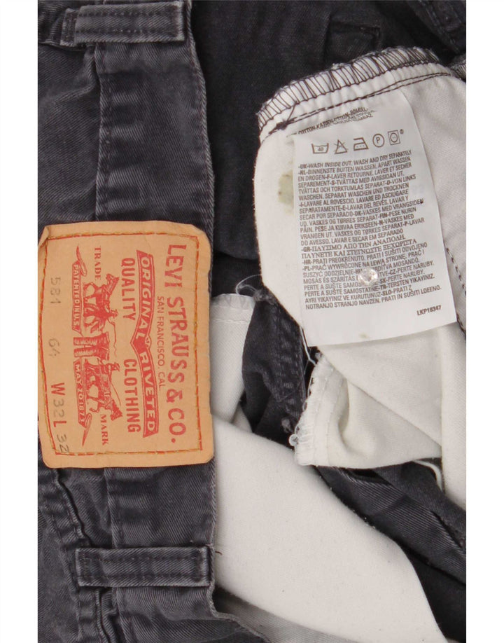 Blugi drepti pentru bărbați Levi's 581 W32 L32 bumbac gri