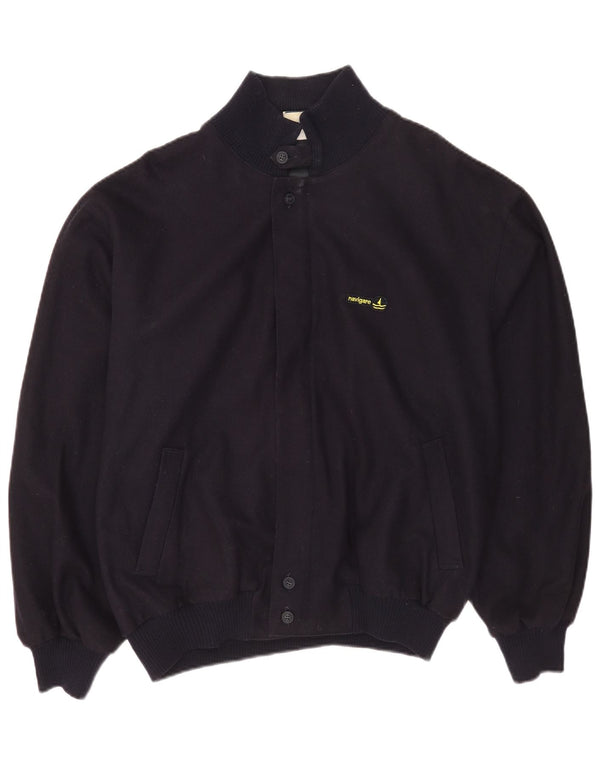 Bomber pentru bărbați Navigare UK 40 Lână mare, albastru marin