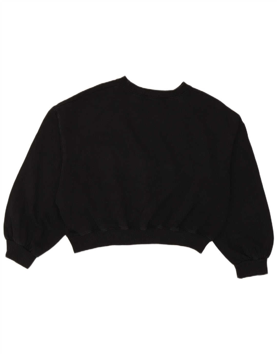 Pulover Oversized Crop pentru Damă Zara UK 14 Bumbac Negru Mediu