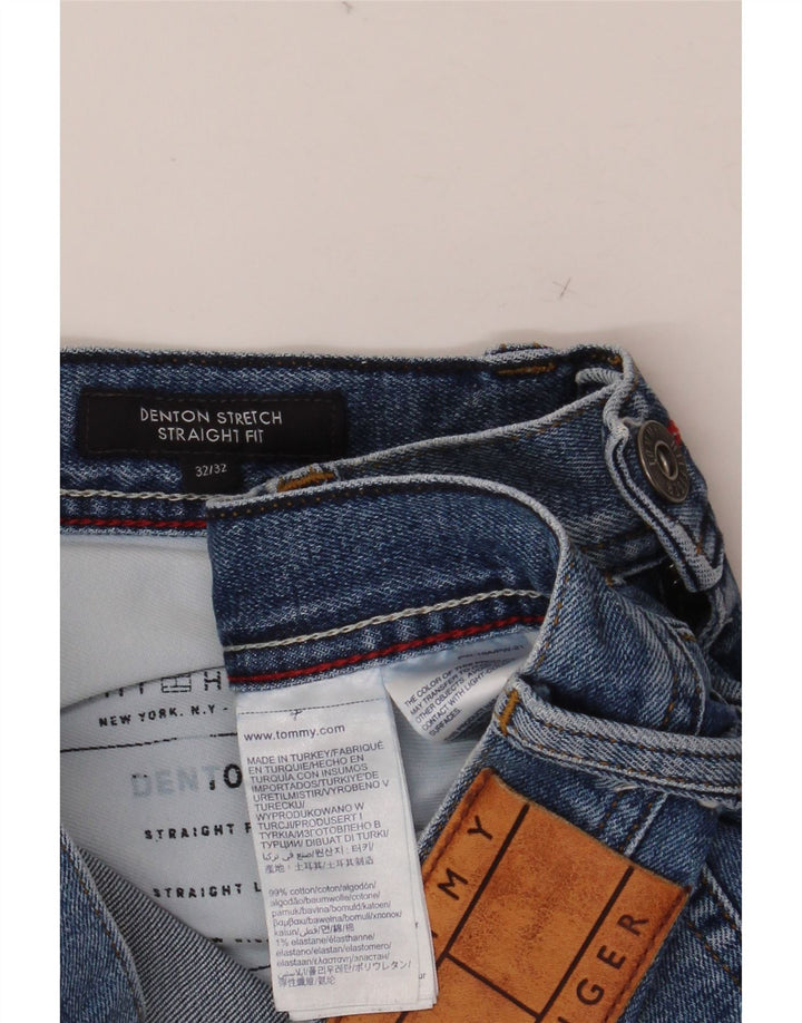 TOMMY HILFIGER Blugi pentru bărbați Denton Straight W32 L32 Bumbac albastru