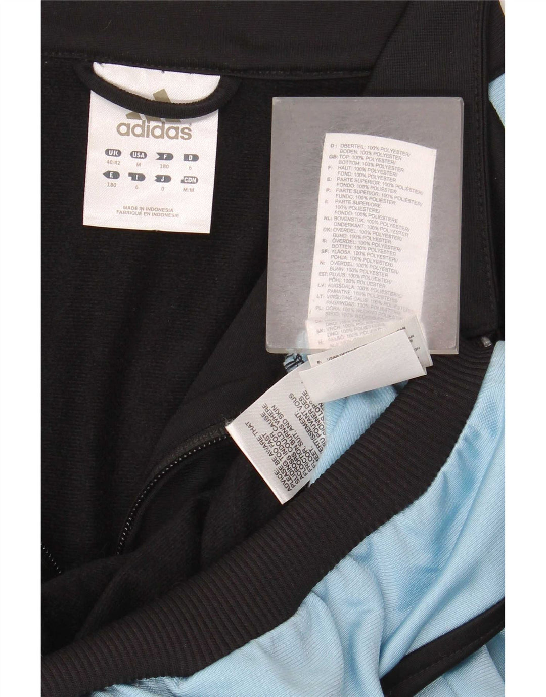 Jachetă de trening pentru bărbați Adidas UK 40/42 Medium Black Colorblock