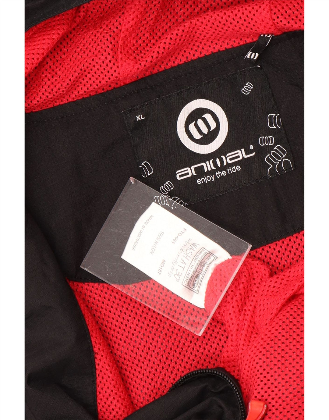 Jachetă de ploaie cu glugă pentru bărbați ANIMAL UK 42 XL Nylon negru