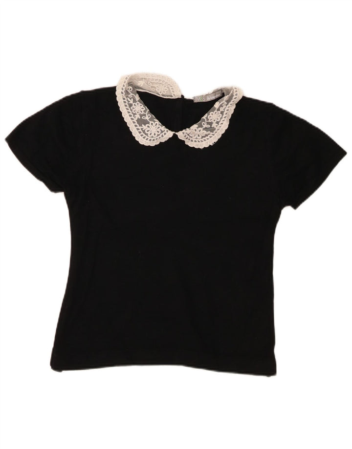 Bluză Crop Top pentru femei Marks & Spencer UK 12 Medium Black