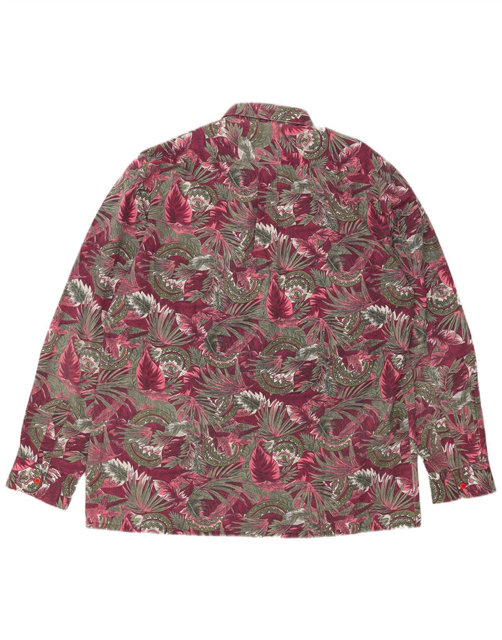 Cămașă Vintage pentru bărbați, mare, roz, floral