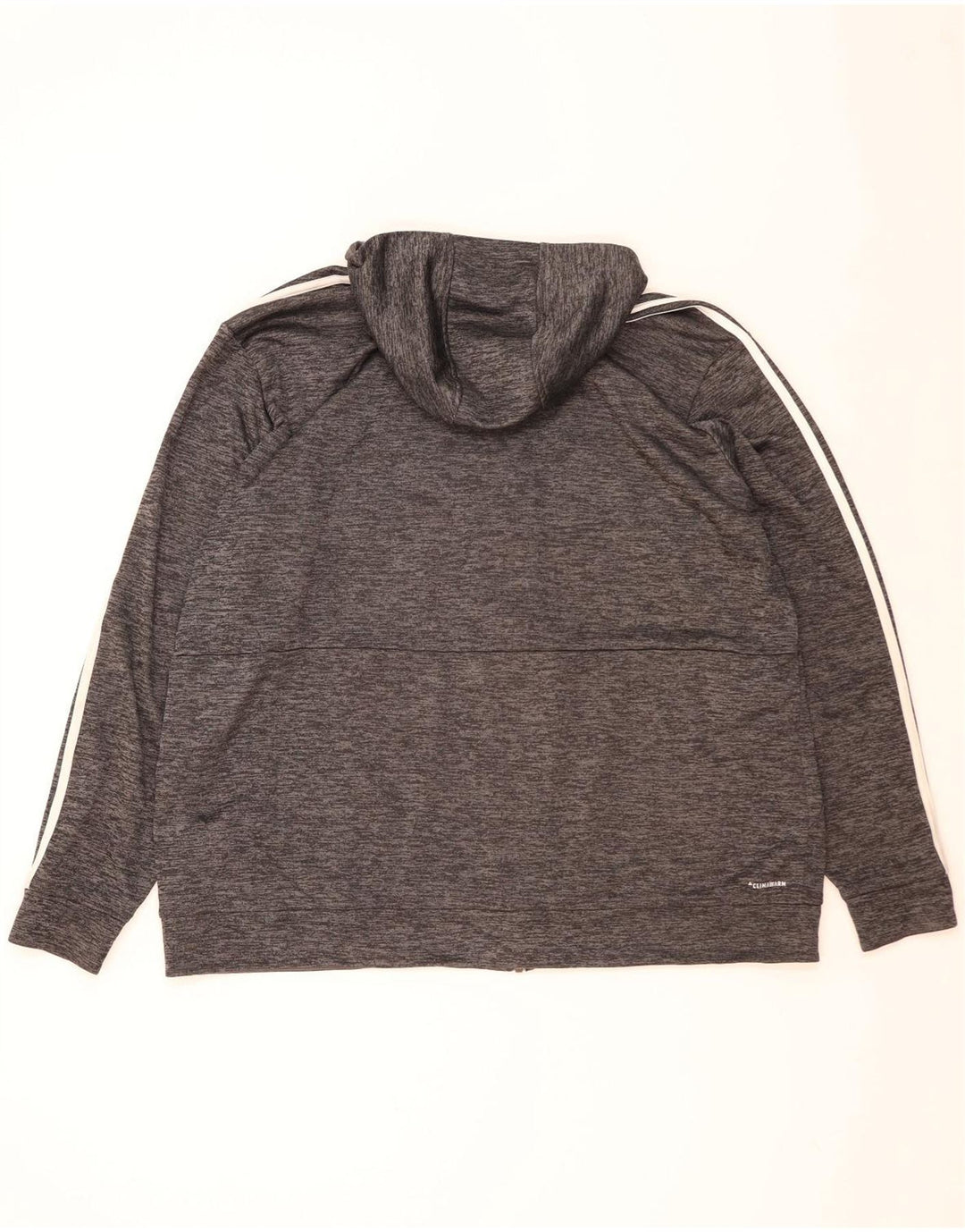 Pulover ADIDAS Climalite pentru bărbați, cu fermoar, poliester striat 2XL