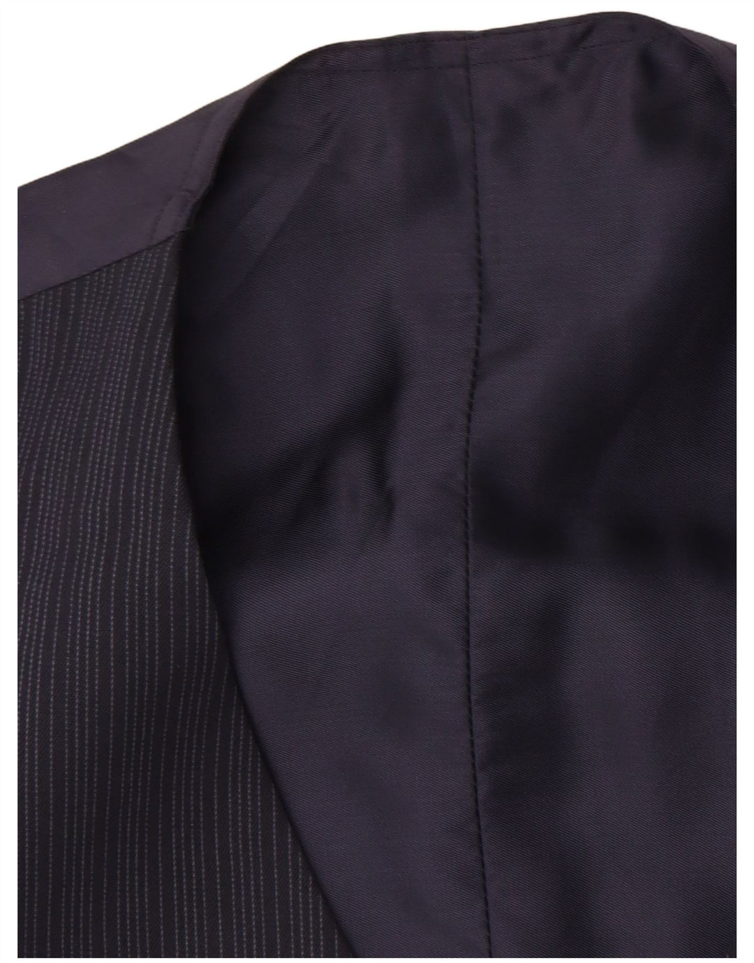 Vestă vintage pentru bărbați, cu dungi mici, bleumarin