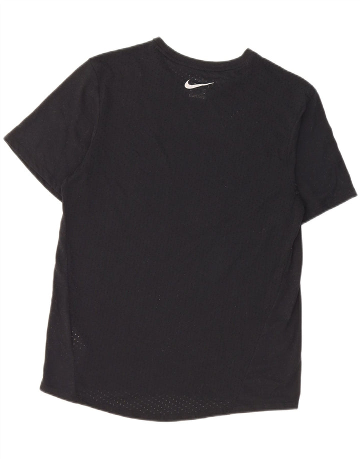 Tricou pentru alergare Nike pentru bărbați Top mic poliester negru