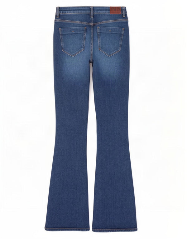 Blugi evazați pentru femei Zara EU 40 Medium L30 L32 Bumbac albastru
