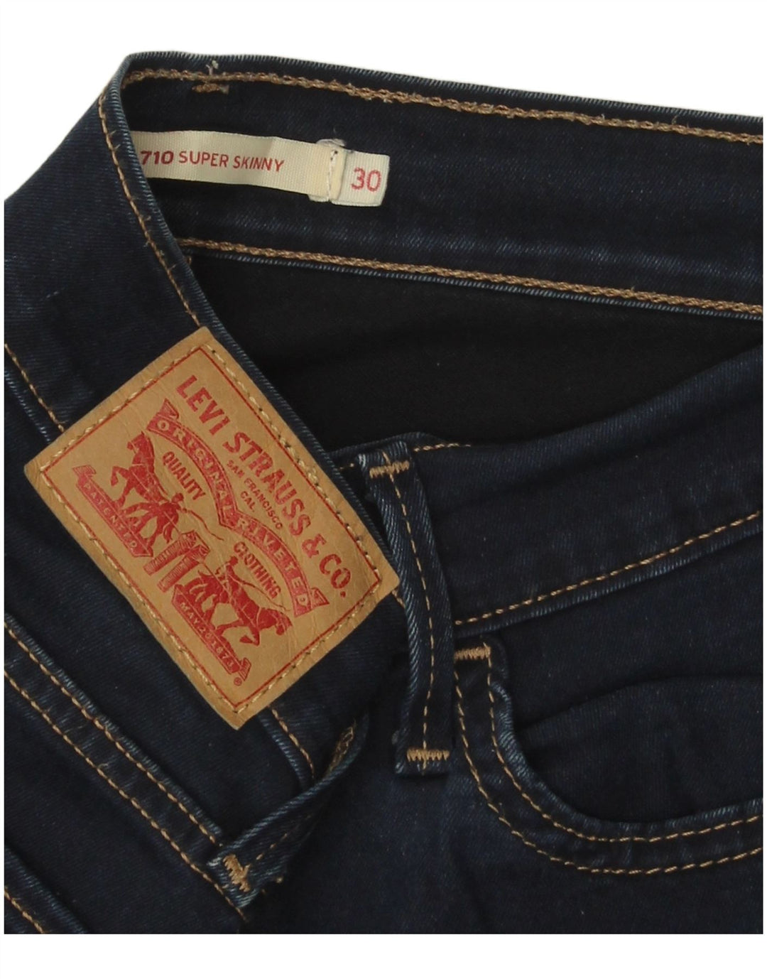 Blugi LEVI'S 710 Super Skinny W30 L28 Bleumarin