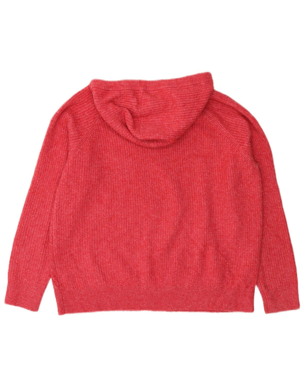Pulover cu glugă pentru femei Marks & Spencer UK 16, mare, roz acrilic