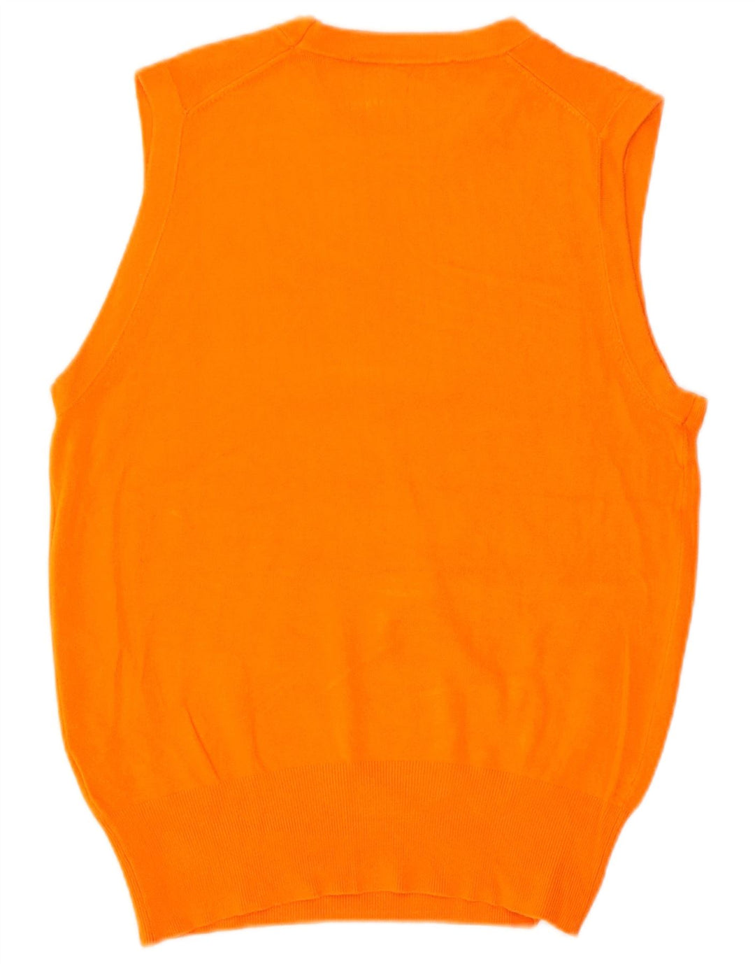 Zara Womens Vest Tank Top UK 12 Medium Orange Viscose