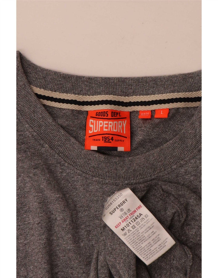 Superdry Tricou pentru bărbați Top Large Grey