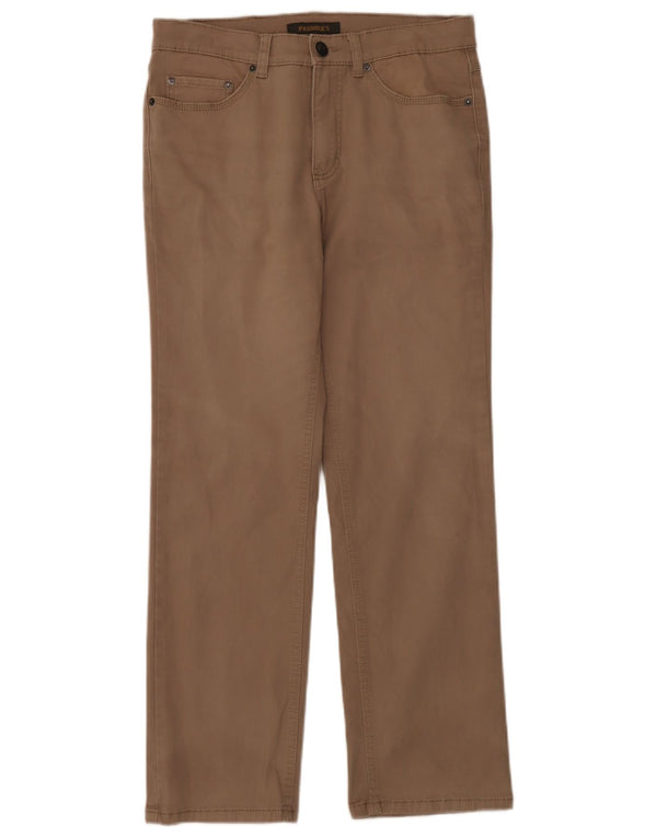 Pantaloni casual drepti pentru bărbați Paddock's W34 L30 bumbac maro