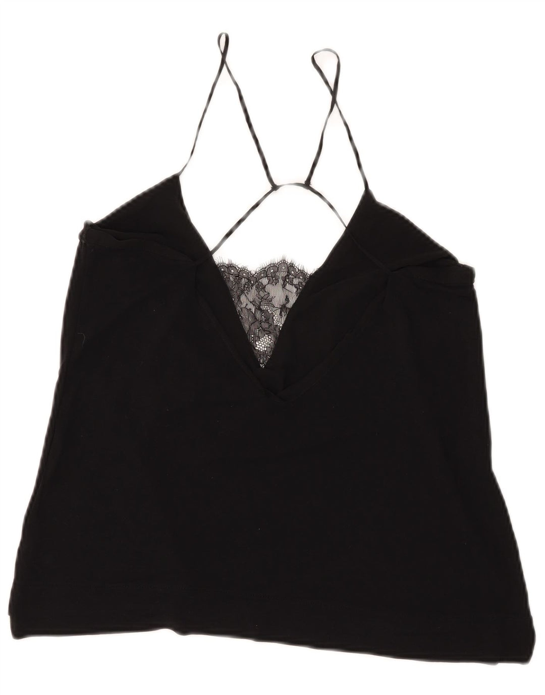 Top Halter pentru femei Zara UK 12 Medium Negru