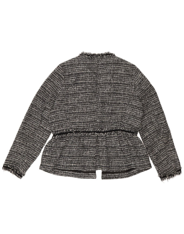 Jachetă blazer supradimensionată pentru femei Zara UK 6 XS Poliester cu dungi negre