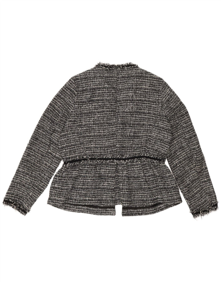 Jachetă blazer supradimensionată pentru femei Zara UK 6 XS Poliester cu dungi negre