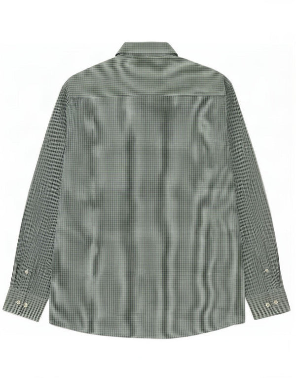 Cămașă pentru bărbați Pierre Cardin Regular Fit XL Verde Poliester Gingham