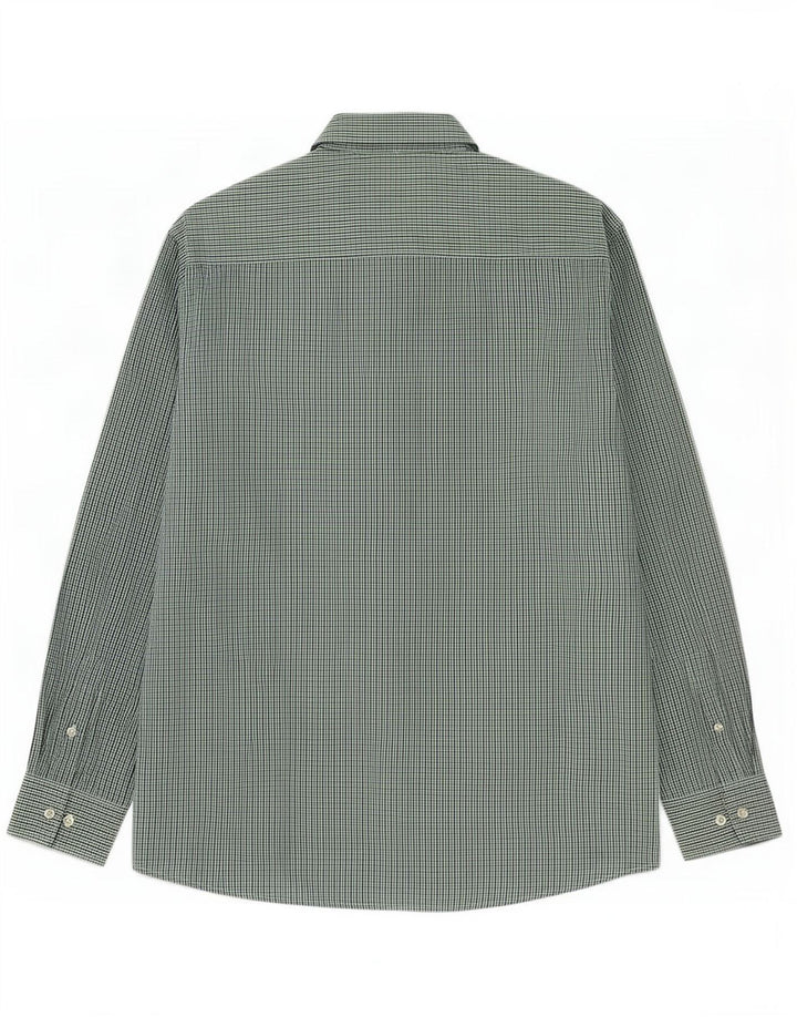 Cămașă pentru bărbați Pierre Cardin Regular Fit XL Verde Poliester Gingham