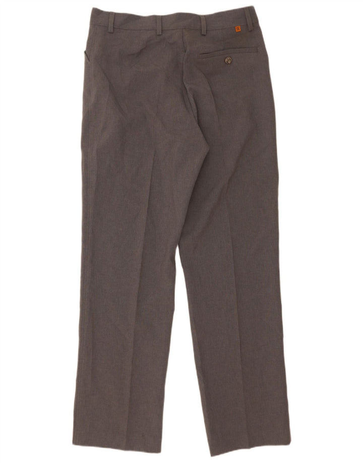 Farah Pantaloni Drepți Casual Bărbați L32 L31 Gri Poliester