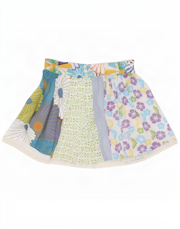 Desigual Womens Mini Skirt EU 34 XS W26 Multicoloured Floral