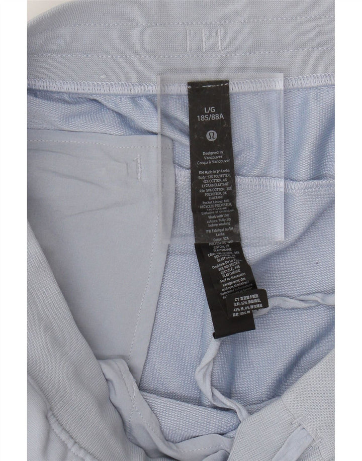 Lululemon Pantaloni de trening pentru femei Joggeri UK 16 Poliester albastru mare