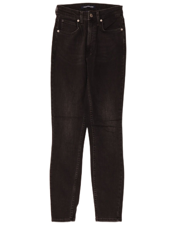 Blugi skinny pentru femei Calvin Klein W26 L30 bumbac negru