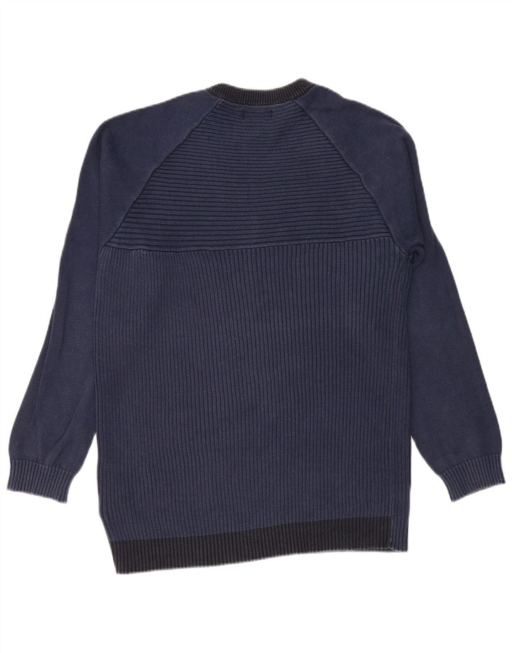 JACK & JONES Pulover pentru bărbați de bază cu fermoar și gât, XL, bleumarin, color block