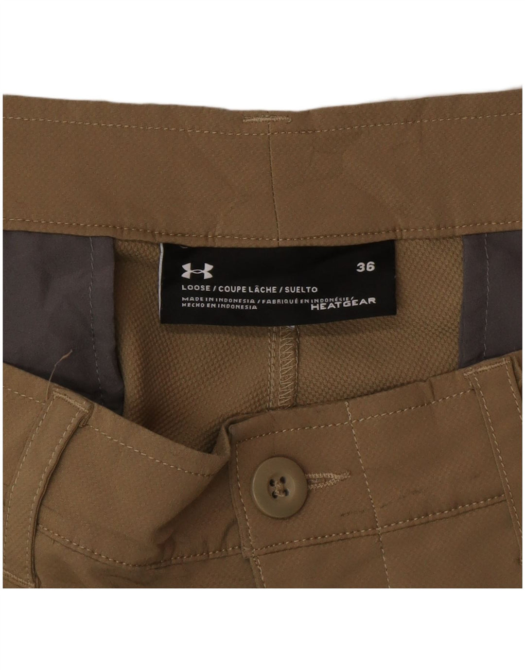 Pantaloni scurți casual Under Armour pentru bărbați Heat Gear W36 Large Brown