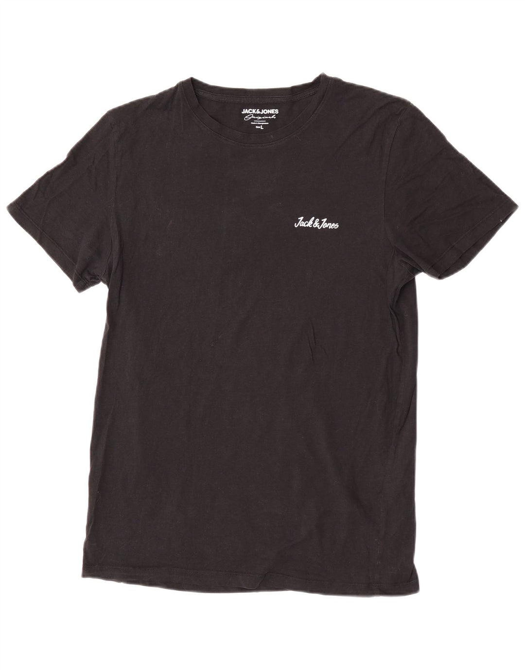 Tricou Jack & Jones pentru bărbați Top mare din bumbac negru