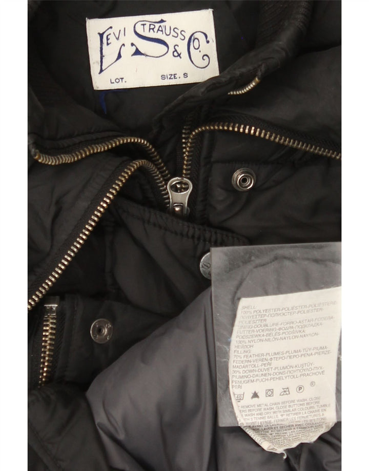 Jachetă căptușită pentru femei LEVI'S UK 10 Poliester negru mic
