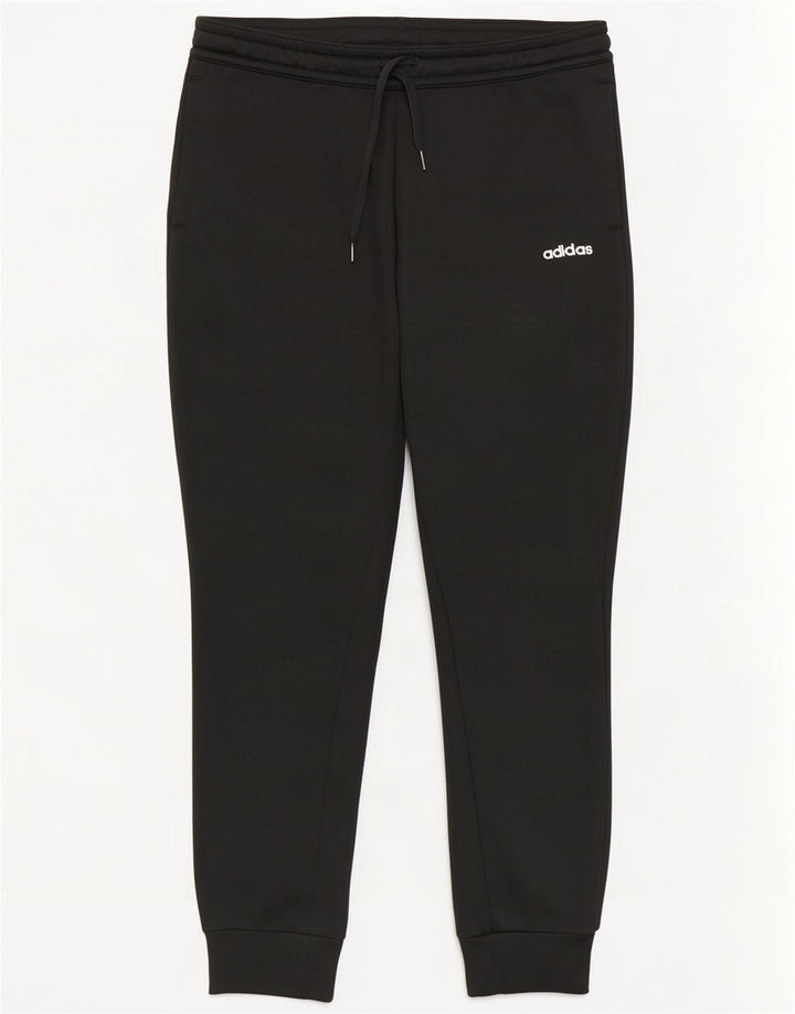 Adidas Womens Tracksuit Trousers Joggers UK 12/14 Medium Black Polyester