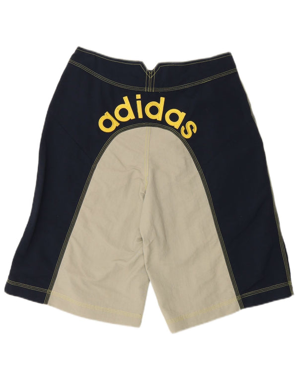 Pantaloni scurți de înot cu grafic pentru băieți Adidas 13-14 ani, albastru bleumarin, color block