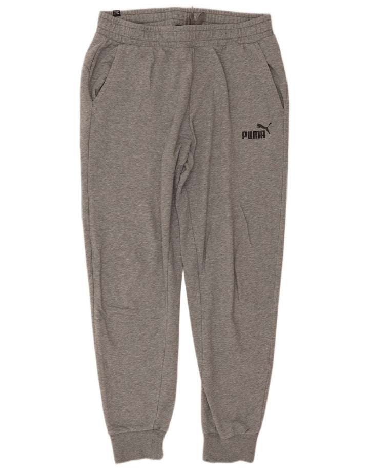 Pantaloni de trening PUMA pentru bărbați Joggeri mari, gri bumbac